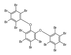 1,2,3,4,5-pentabromo-6-[2,3,4,5-tetrabromo-6-(2,3,4,5,6-pentabromophenoxy)phenoxy]benzene Structure