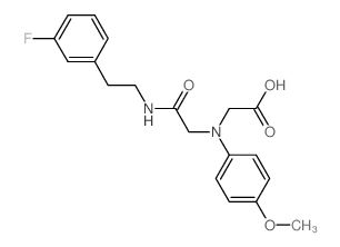 [(2-{[2-(3-Fluorophenyl)ethyl]amino}-2-oxoethyl)-(4-methoxyphenyl)amino]acetic acid Structure