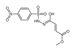 methyl 4-[2-(4-nitrophenyl)sulfonylhydrazinyl]-4-oxobut-2-enoate Structure