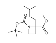 1-TERT-BUTYL 2-METHYL 2-(3-METHYLBUT-2-EN-1-YL)AZETIDINE-1,2-DICARBOXYLATE结构式