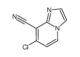 7-chloroimidazo[1,2-a]pyridine-8-carbonitrile结构式