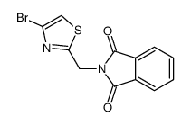 2-[(4-bromo-1,3-thiazol-2-yl)methyl]isoindole-1,3-dione Structure