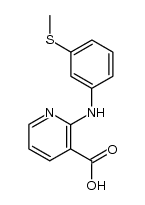 2-(3-Methylsulfanyl-phenylamino)-nicotinic acid Structure