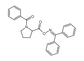 (1-benzoylpyrrolidin-2-yl)(((diphenylmethylene)amino)oxy)methanone Structure