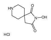 2-hydroxy-2,8-diazaspiro[4.5]decane-1,3-dione,hydrochloride结构式