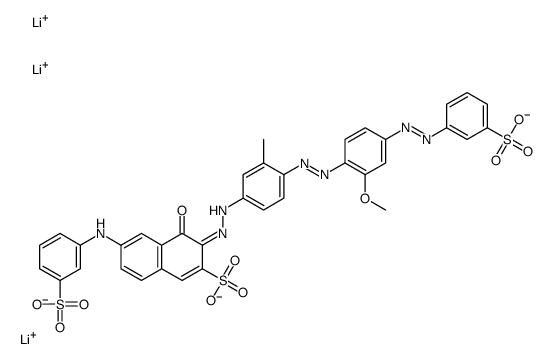 trilithium-1-hydroxy-7-(3-sulfonatoanilino)-2-(3-methyl-4-(2-methoxy-4-(3-sulfonatophenylazo)phenylazo)phenylazo)naphthalene-3-sulfonate picture