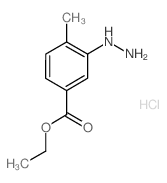3-肼基-4-甲基苯甲酸乙酯盐酸盐结构式