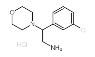 2-(3-Chloro-phenyl)-2-morpholin-4-yl-ethylamine hydrochloride结构式