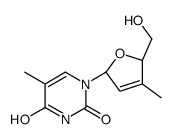 1-[(2R,5S)-5-(hydroxymethyl)-4-methyl-2,5-dihydrofuran-2-yl]-5-methylpyrimidine-2,4-dione Structure