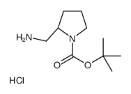 (S)-tert-Butyl 2-(aminomethyl)pyrrolidine-1-carboxylate hydrochloride Structure