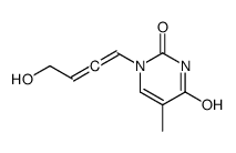 1-(4-hydroxybuta-1,2-dienyl)-5-methylpyrimidine-2,4-dione结构式