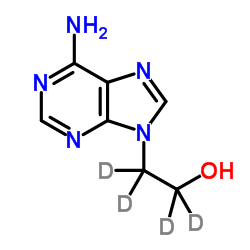 [2-(6-Amino-9H-purin-9-yl)ethanol-d4结构式