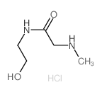 N-(2-Hydroxyethyl)-2-(methylamino)acetamide hydrochloride结构式