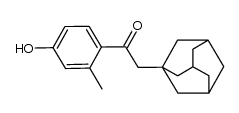 2-(adamantan-1-yl)-1-(4-hydroxy-2-methylphenyl)ethanone Structure