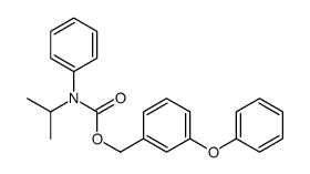(3-phenoxyphenyl)methyl N-phenyl-N-propan-2-ylcarbamate结构式