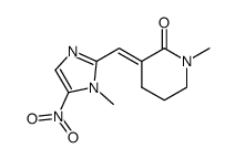 1-Methyl-3-[1-(1-methyl-5-nitro-1H-imidazol-2-yl)-meth-(E)-ylidene]-piperidin-2-one结构式