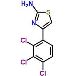 4-(2,3,4-TRICHLORO-PHENYL)-THIAZOL-2-YLAMINE结构式