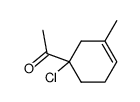 1-(1-chloro-3-methylcyclohex-3-enyl)ethanone Structure