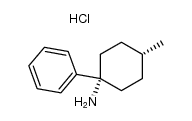 trans-Ph/Me 1-(1-phenyl-4-methylcyclohexyl)piperidine hydrochloride结构式