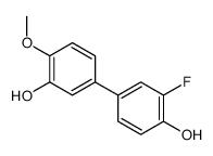 2-fluoro-4-(3-hydroxy-4-methoxyphenyl)phenol结构式