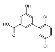 3-(2-chloro-5-hydroxyphenyl)-5-hydroxybenzoic acid结构式