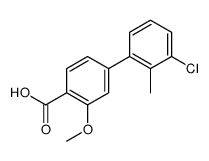 4-(3-chloro-2-methylphenyl)-2-methoxybenzoic acid结构式