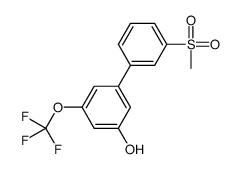 3-(3-methylsulfonylphenyl)-5-(trifluoromethoxy)phenol Structure