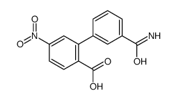 2-(3-carbamoylphenyl)-4-nitrobenzoic acid结构式