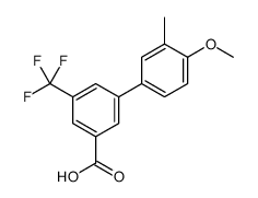 3-(4-methoxy-3-methylphenyl)-5-(trifluoromethyl)benzoic acid结构式