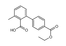 2-(4-ethoxycarbonylphenyl)-6-methylbenzoic acid Structure