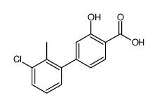 4-(3-chloro-2-methylphenyl)-2-hydroxybenzoic acid结构式