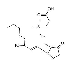 11-deoxy-4,4-dimethyl-4-silaprostaglandin E1结构式