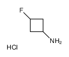 3-fluorocyclobutan-1-amine,hydrochloride Structure