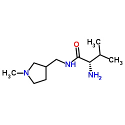 N-[(1-Methyl-3-pyrrolidinyl)methyl]-L-valinamide结构式