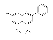 5,7-Dimethoxy-2-phenyl-4-(trifluoromethyl)quinoline结构式