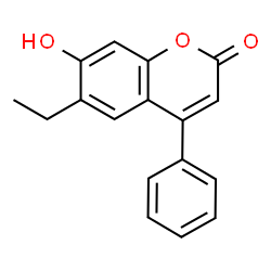 6-ethyl-7-hydroxy-4-phenyl-coumarin结构式