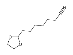 7-(1,3-dioxolan-2-yl)heptanenitrile结构式