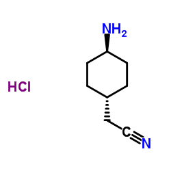 2-(trans-4-Aminocyclohexyl)acetonitrile hydrochloride structure