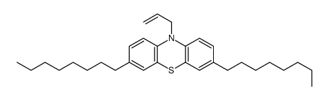 3,7-dioctyl-10-prop-2-enylphenothiazine结构式