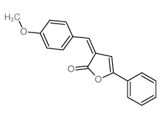 3-[(4-methoxyphenyl)methylidene]-5-phenyl-furan-2-one结构式