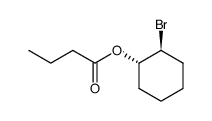 (1S,2S)-(+)-trans-2-bromo-1-(butanoyloxy)cyclohexane Structure