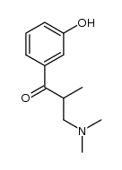 rac-3-(dimethylamino)-1-(3-hydroxyphenyl)-2-methylpropan-1-one结构式