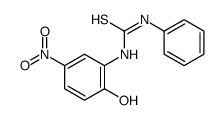 N-Phenyl-N'-(2-hydroxy-5-nitrophenyl)thiourea结构式