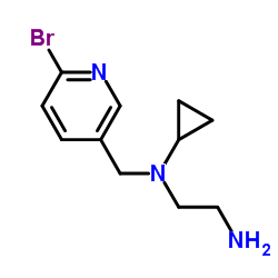N-[(6-Bromo-3-pyridinyl)methyl]-N-cyclopropyl-1,2-ethanediamine结构式