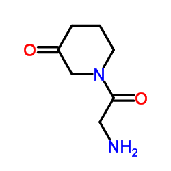 1-Glycyl-3-piperidinone结构式
