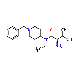 N-(1-Benzyl-4-piperidinyl)-N-ethyl-L-valinamide结构式