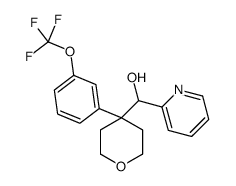 pyridin-2-yl-[4-[3-(trifluoromethoxy)phenyl]oxan-4-yl]methanol Structure