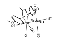 Mn(CO)5Mn(CO)3(C2(CH3)2N2(p-anisyl)2)结构式