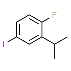 1-氟-4-碘-2-异丙基苯结构式