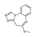 5-methylsulfanyl-4H-[1,2,4]triazolo[4,3-a][1,5]benzodiazepine结构式
